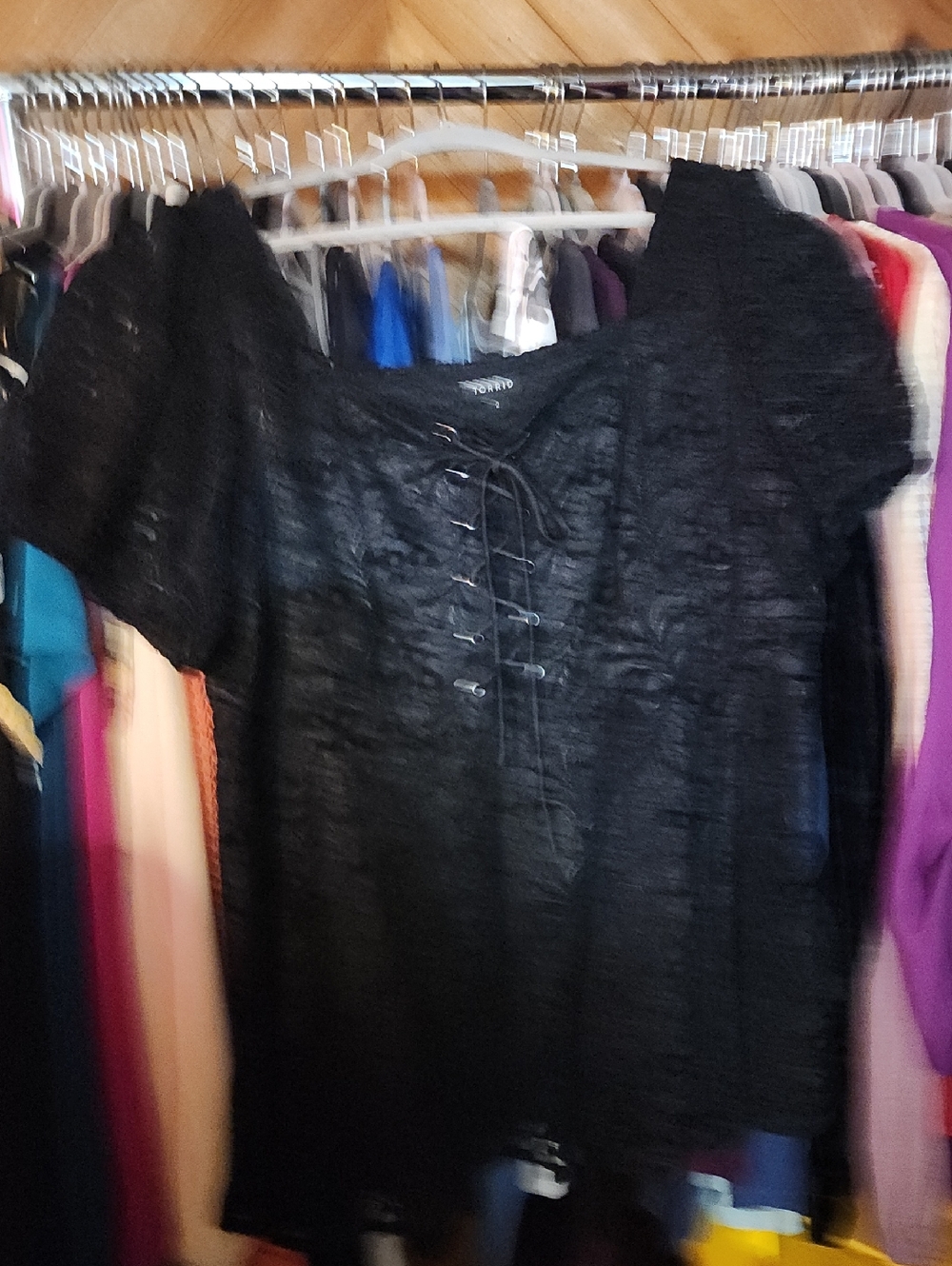Black lace top